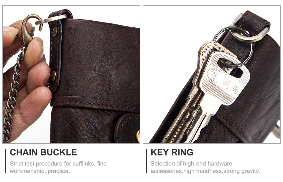 Come4buy.com-지퍼 RFID가 포함된 정품 가죽 남성용 녹색 지갑