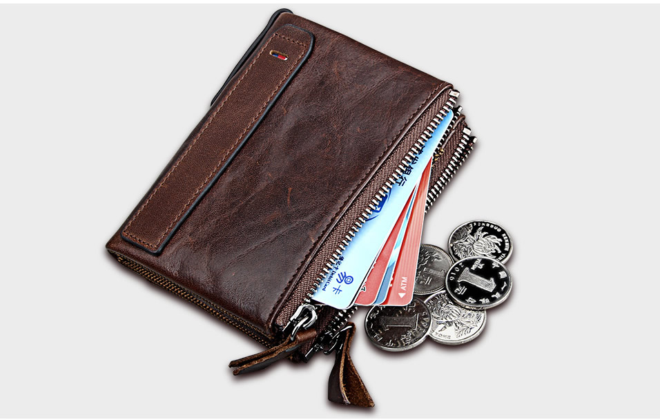 come4buy.com-Genuine Leather Women Rfid Wallet Purses Coin