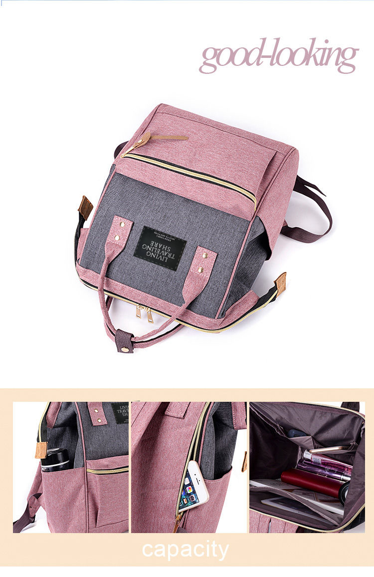 come4buy.com-Korean Style Oxford Backpack Couple Laptop Bag