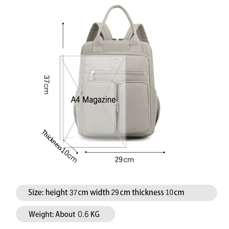 come4buy.com-Fashion Woman Waterproof Nylon Lightly Backpack