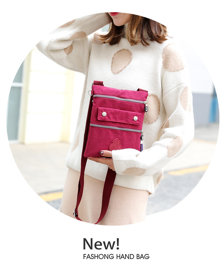 come4buy.com-Women Shoulder Bag Nylon Ultra Light Multi-Layer Bag Travel Bag