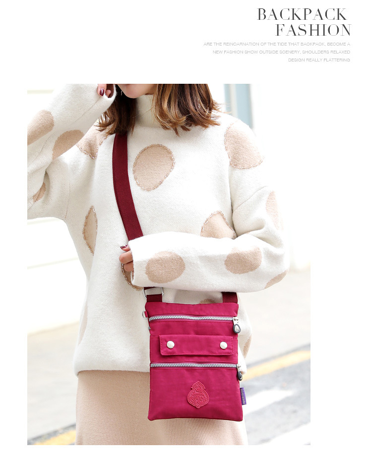 come4buy.com-Women Shoulder Bag Nylon Ultra Light Multi-Layer Bag Travel Bag