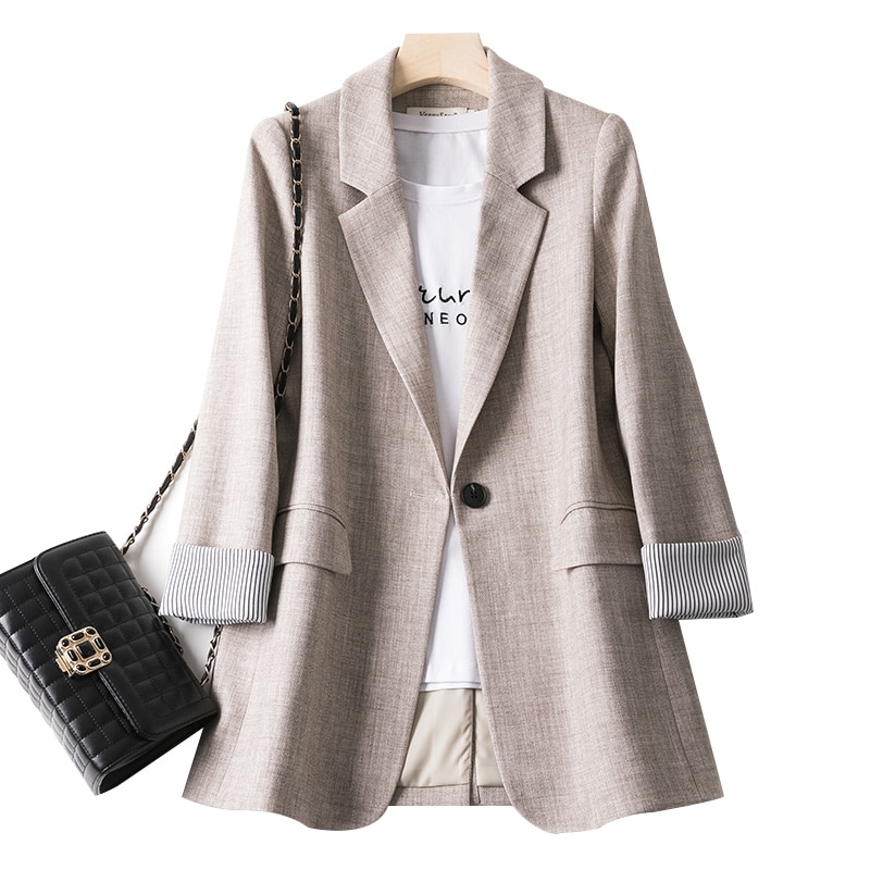 come4buy.com-Fashion Business kockované obleky Dámske pracovné sako