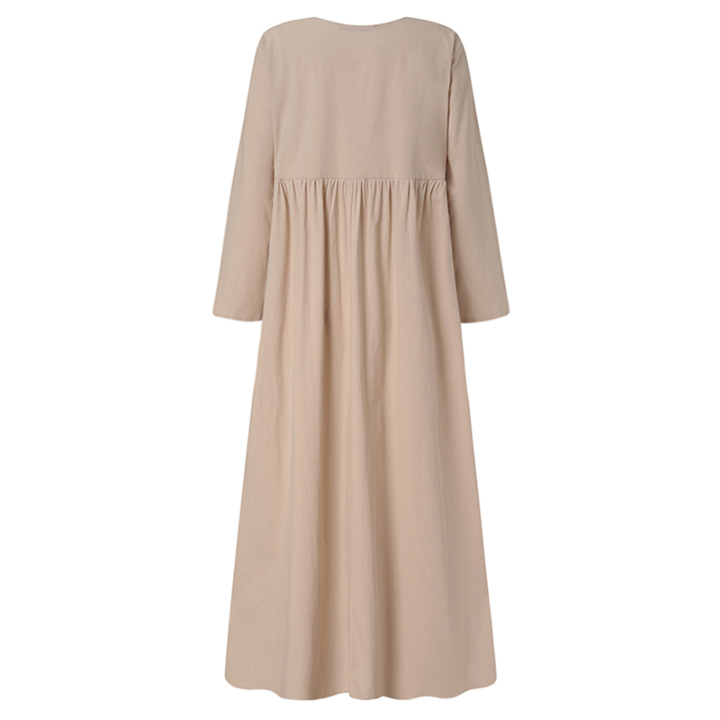come4buy.com-Olive Green Maxi Dress Fashion Dress For Women Ruffles Hem Dress