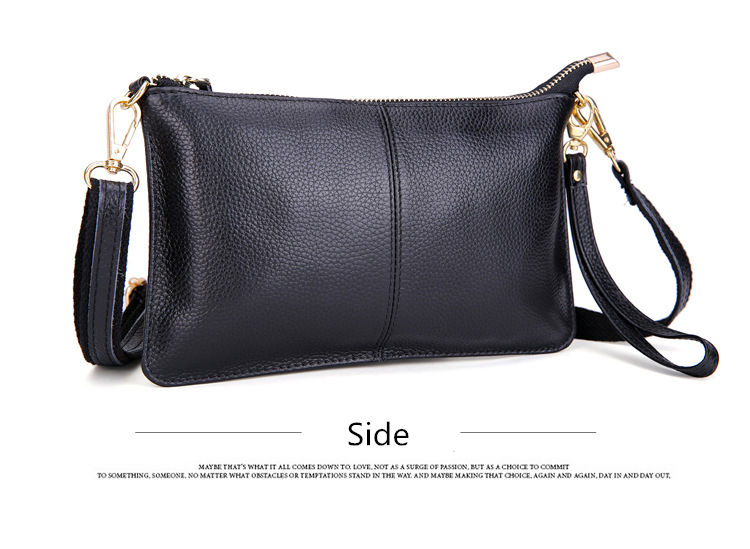come4buy.com-Magiau Clutch Lledr Crys Amlliw Bag Pouch