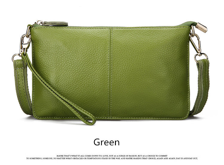 come4buy.com-Magiau Clutch Lledr Crys Amlliw Bag Pouch