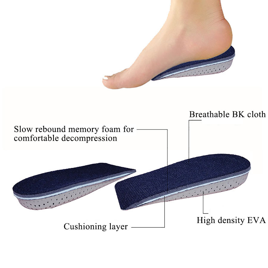 come4buy.com-Arch Support Unisex 2-5 CM Invisible Heighten Sole Insole