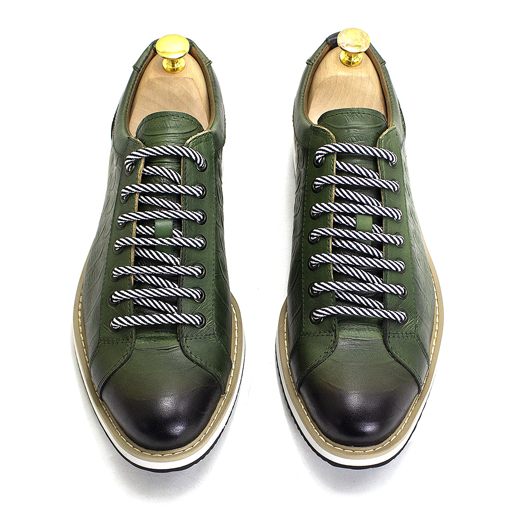come4buy.com-Men Casual Shoes Real Cow Leather Flat Shoes