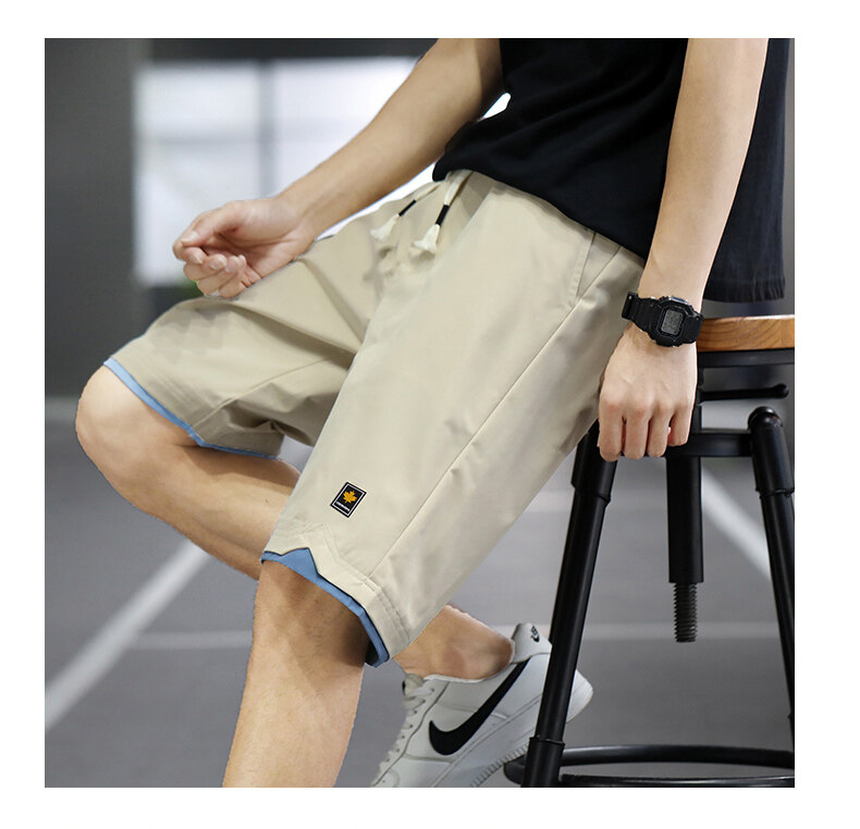come4buy.com-Men Shorts Slim Sports Five-Point Pants