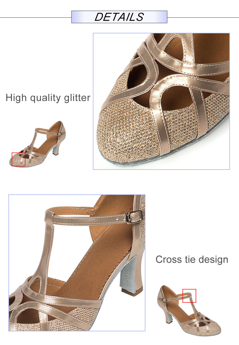 come4buy.com-Glitter Salsa Dance Shoes Women