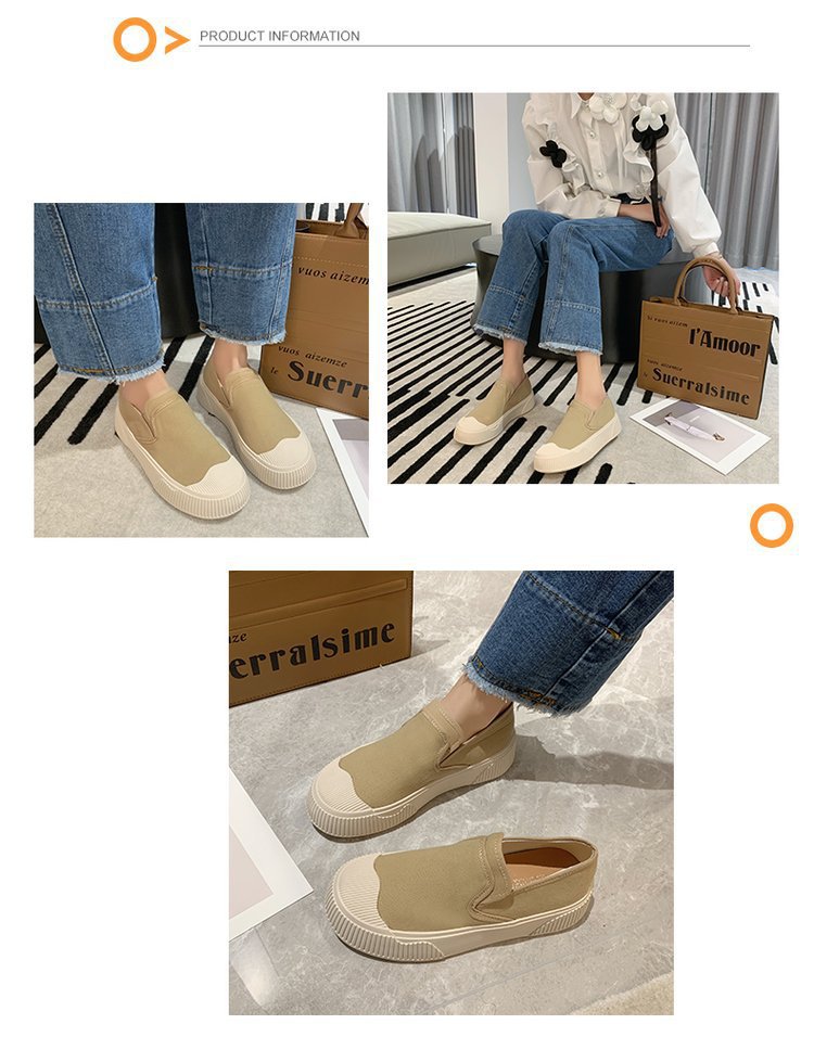 come4buy.com-Canvas Loafers Slip-on Women Shoes