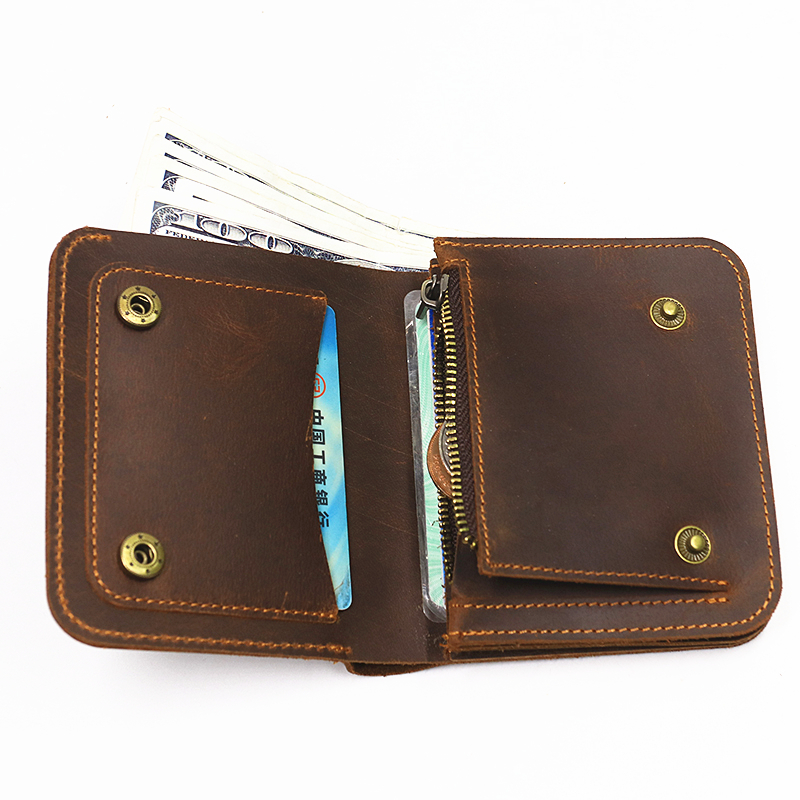 come4buy.com-Кратки паричници за машки патент Cowhide