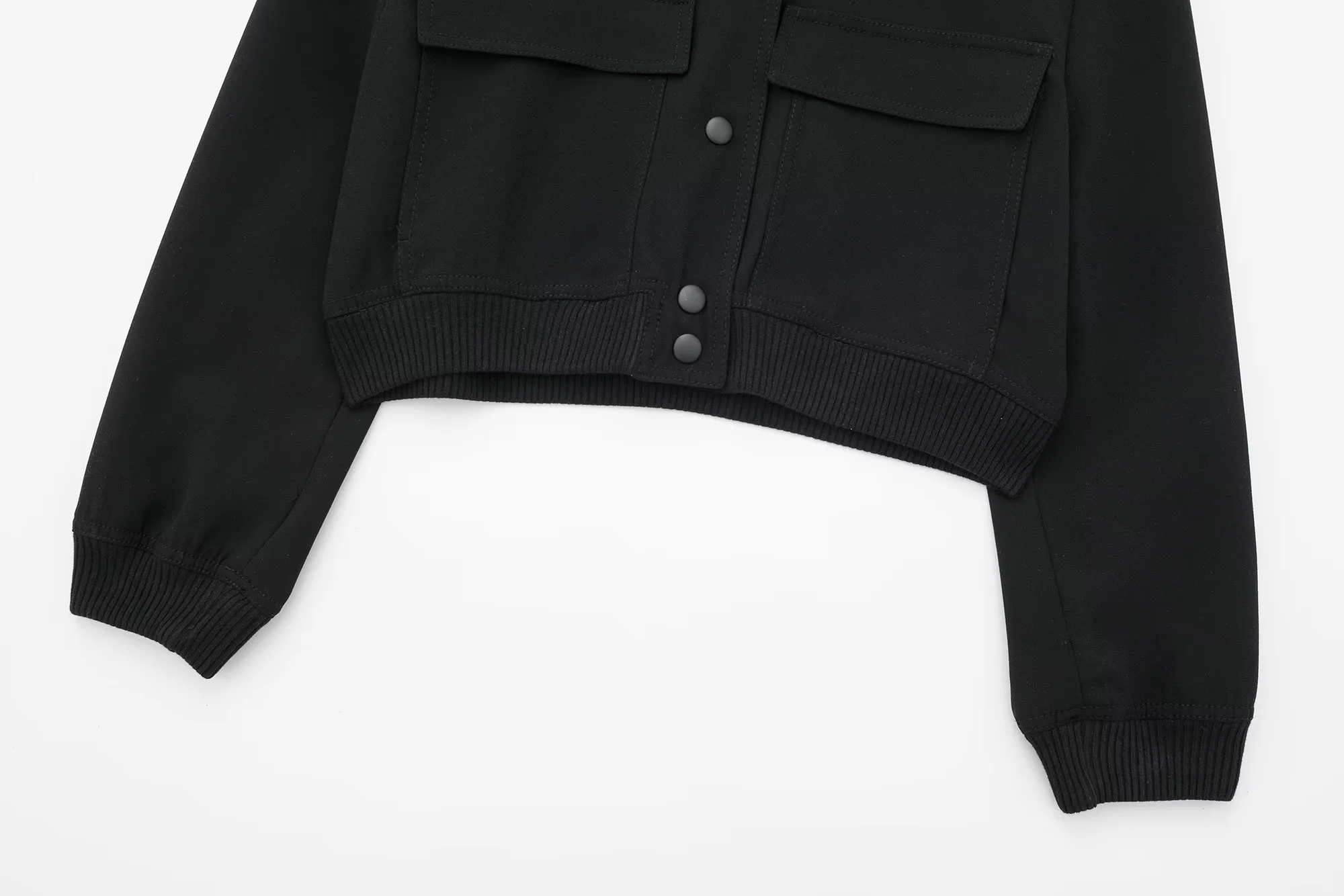 come4buy.com-Vintage Solid Long Sleeve Lapel Zipper Jacket