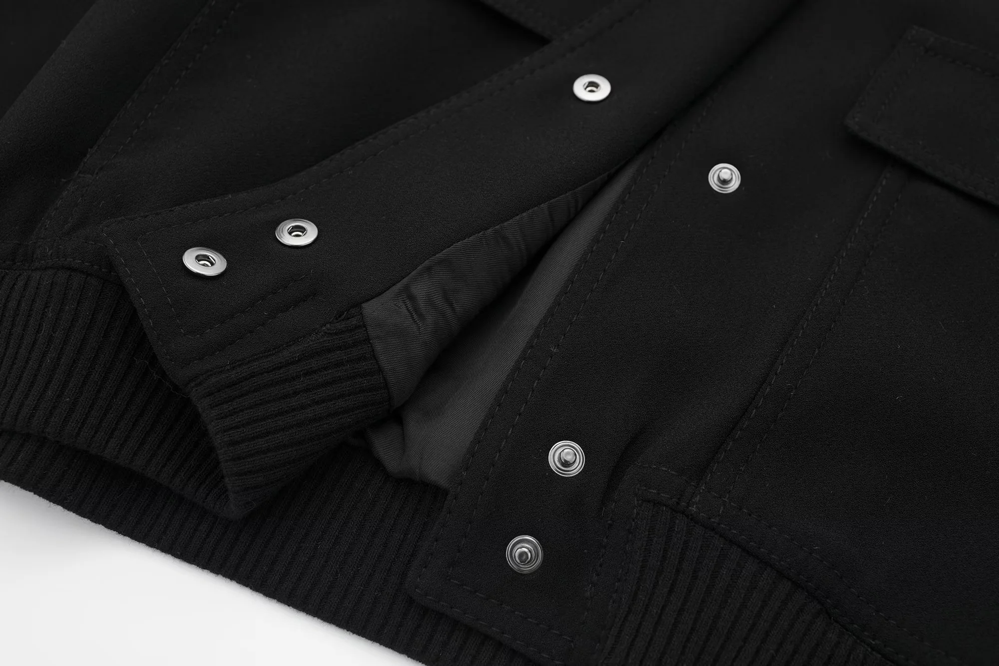 come4buy.com-Vintage Solid Long Sleeve Lapel Zipper Куртка