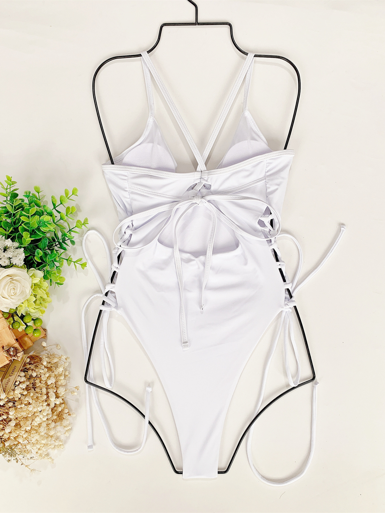 come4buy.com-Women Backless One Piece Swimsuit