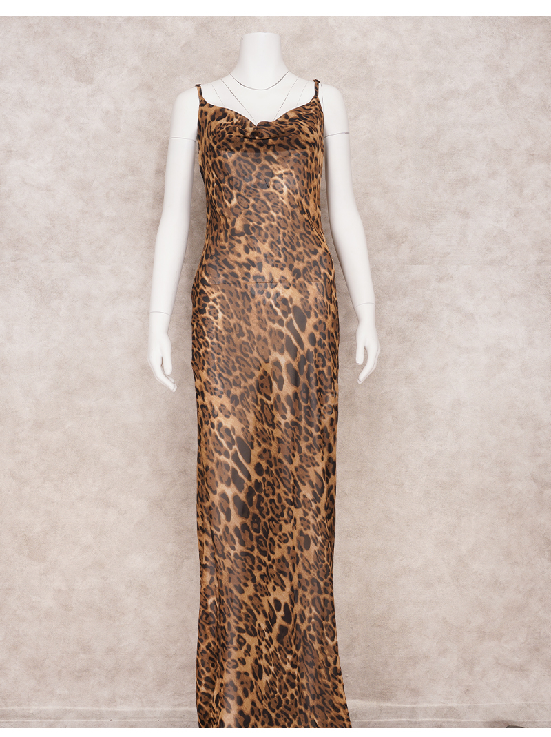 come4buy.com-Party Dresses Leopard Long Sundress Maxi Dress