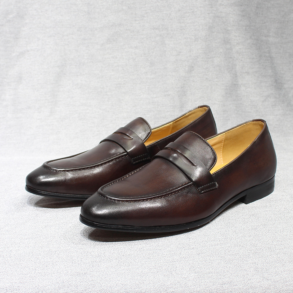 come4buy.com-Elegant Penny Loafers Leather Men Shoes