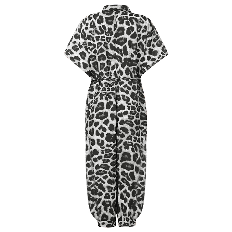come4buy.com-Sexy Leopard Print Retro Jumpsuits Жүк Шымдары