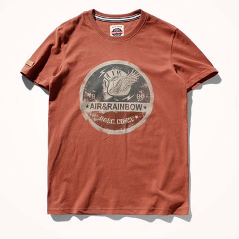 come4buy.com-Cotton Washed Old Loose Brushed Fabric T-shirt