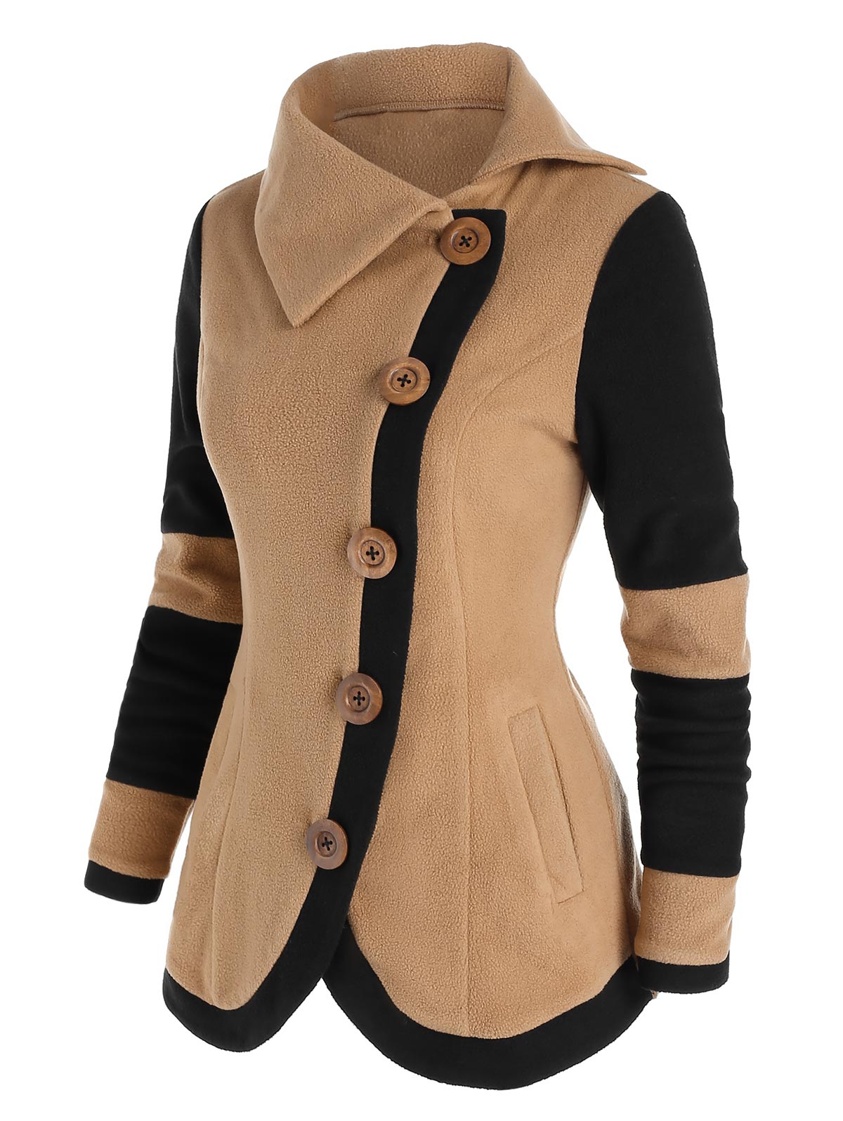 come4buy.com-Fleece Jacket teljes ujjú meleg kabát