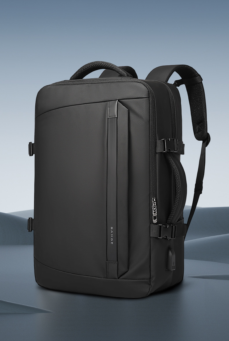 come4buy.com-Hideung kapasitas badag 15.6 Laptop Backpacks