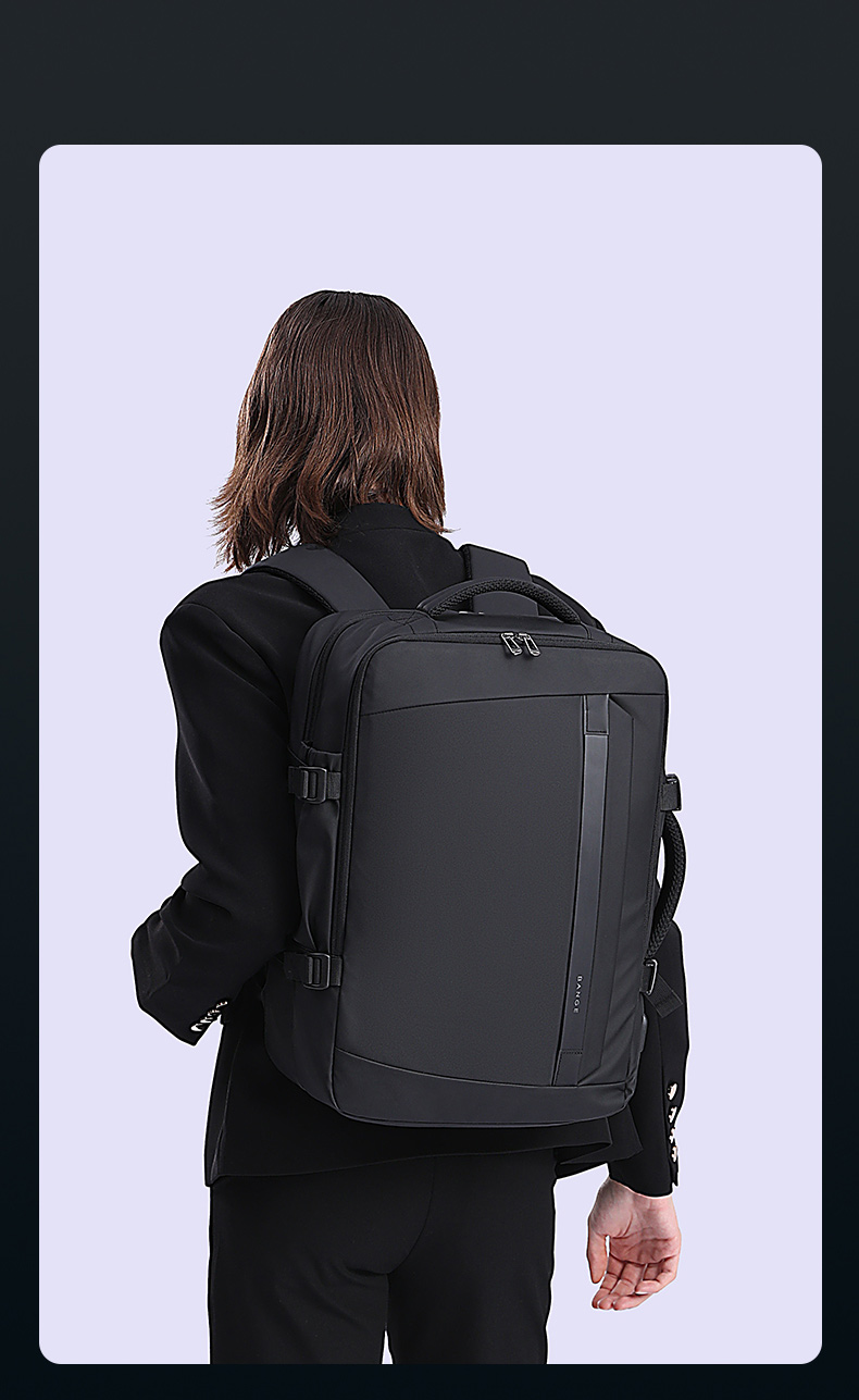 come4buy.com-Чорні рюкзаки для ноутбуків великої ємності 15.6