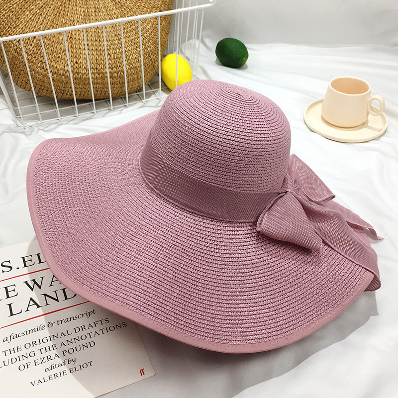 come4buy.com-Fashion Big Cool Sunshade Straw Hat