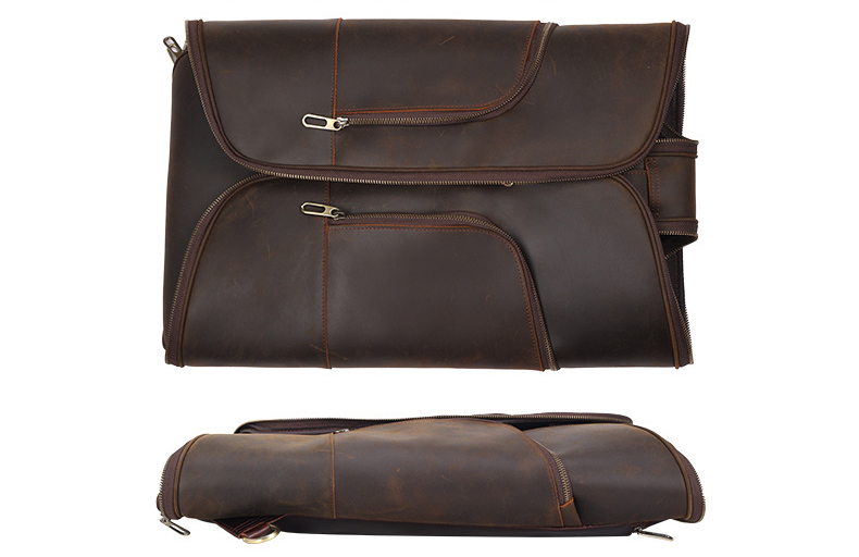 come4buy.com-Чоловіча дорожня сумка-рюкзак Crazy Horse Leather Bag