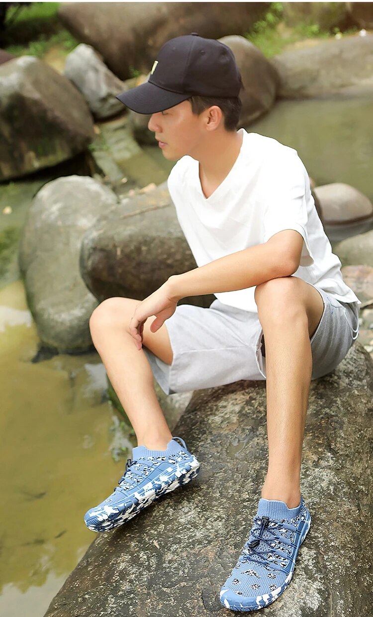 come4buy.com-Unisex Camouflage Beach Berefoot Sneakers