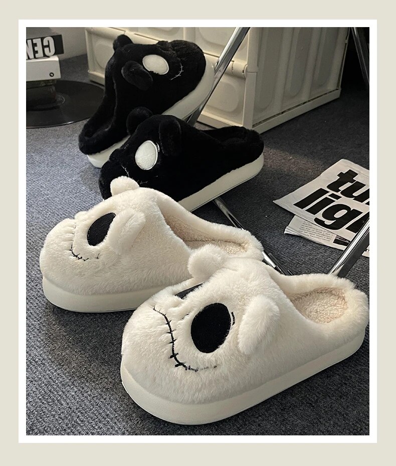 come4buy.com-Plush Warm Snow Couple Thick Heels Cotton Shoes