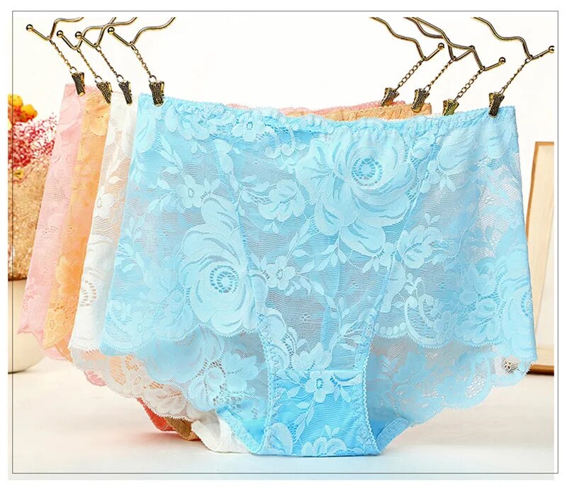 come4buy.com-Women Lace Panties Cotton Dillad Isaf Cyfforddus