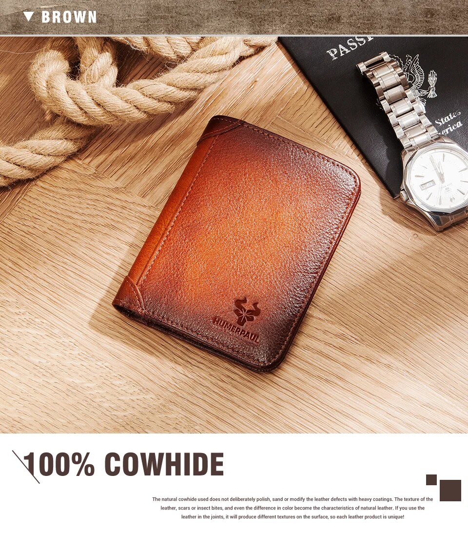 come4buy.com-Férfi pénztárca RFID vékony, többfunkciós pénzes táska