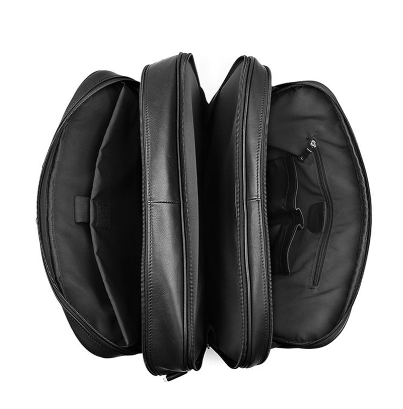 come4buy.com- Кожна чанта за патување 17-инчна чанта за бизнис човек за лаптоп