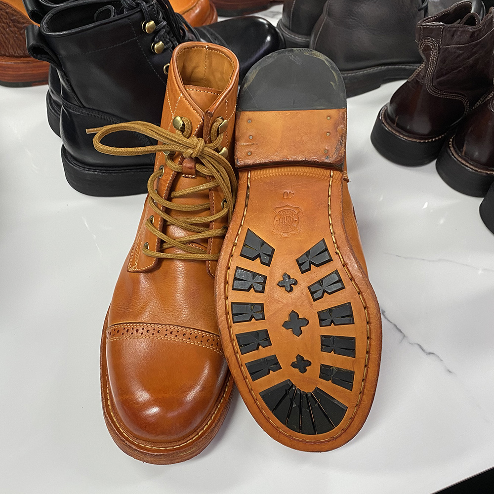 come4buy.com-Black Brown Soft Calfskin Outdoor Shoes Wanter Stiwwelen