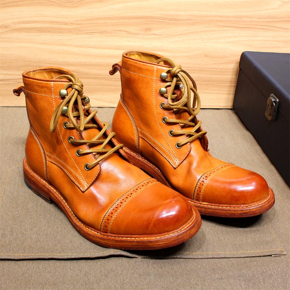 come4buy.com-Iswed Kannella Soft Calfskin Outdoor Shoes Boots tax-Xitwa