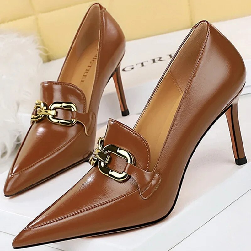 come4buy.com-Classic Event Party Fashion Women Heels Shoes 8cm