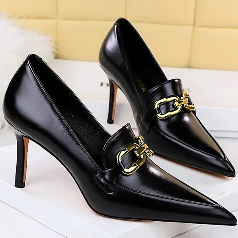 come4buy.com-Classic Event Party Fashion Women Heels Shoes 8cm