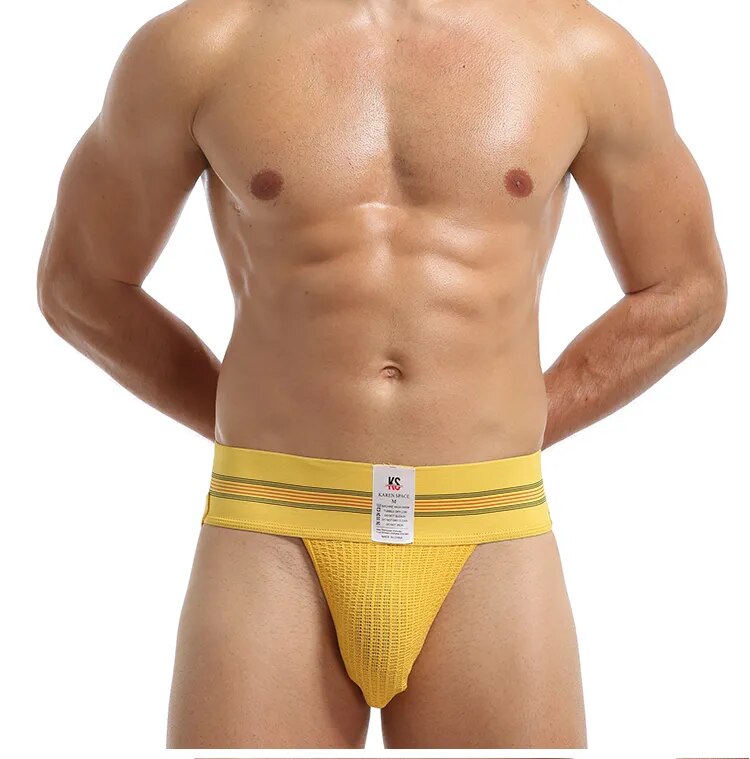 come4buy.com-Sexy Men Thong Underwear U G Strings Qoton Briefs
