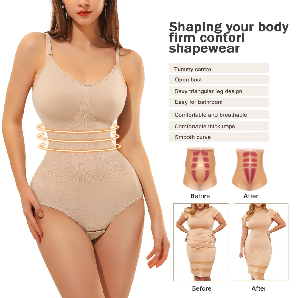 come4buy.com-Women's Bodysuit Full Body Shapewear