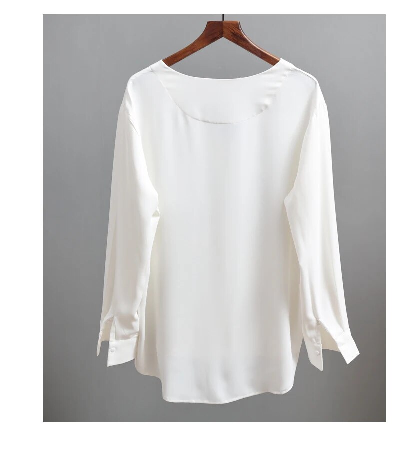 come4buy.com-Chiffon Blouses Women Long Sleeve Casual Shirt