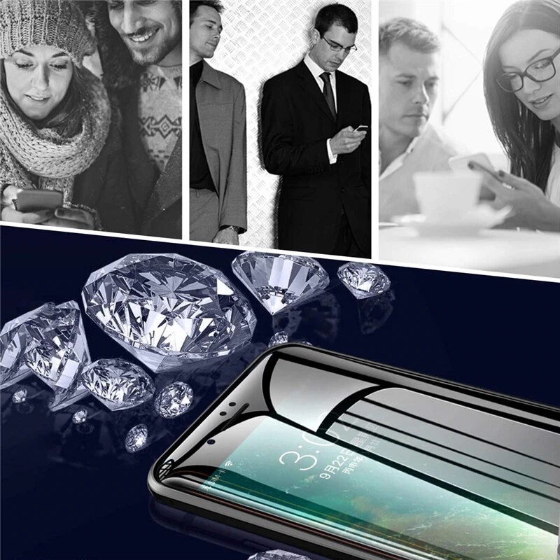 come4buy.com-Silver Anti Peeping Magnetic Double Privacy Metal Case for iPhone
