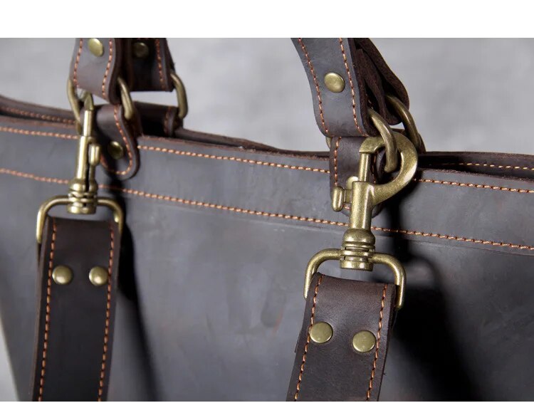 Come4buy.com-Herren-Rucksack aus echtem Leder, passend für 15-Zoll-PC-Tagesrucksack