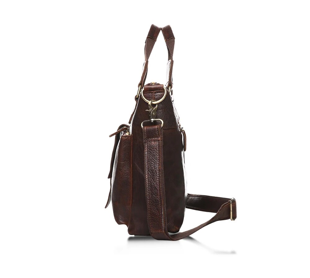Come4buy.com-Винтажные портфели для ноутбука, мужская сумка-тоут из натуральной кожи