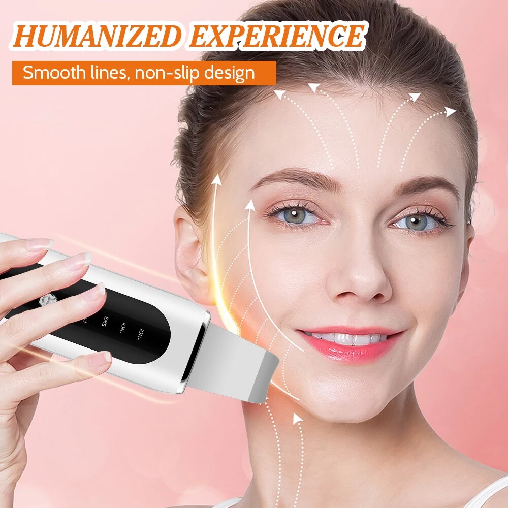 come4buy.com-Ultrasonic shovel machine Facial Skin Scrubber Electric Blackhead Remover
