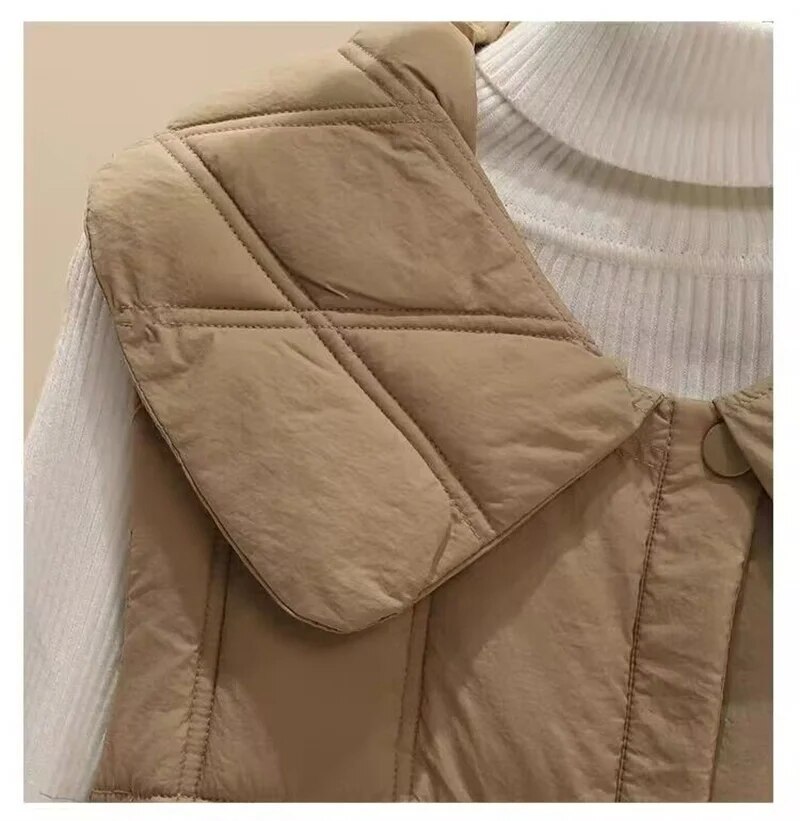 come4buy.com-Women Sleeveless Vest Hooded Jacket Down