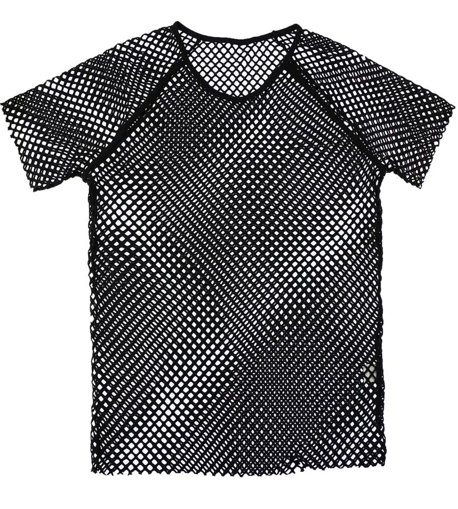 come4buy.com-Men's Sexy Mesh See-Through T-Shirts | Short Sleeve O-neck Tees
