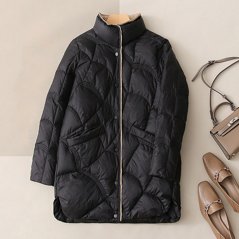 come4buy.com-Winter Fashion Stand Collar Women's Down Jacket