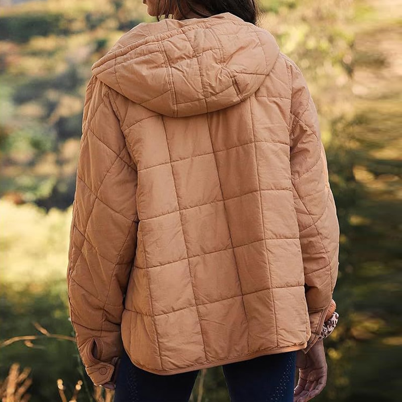 come4buy.com-Women's Autumn Winter Padded Jacket Long Sleeve Hooded Pullovers