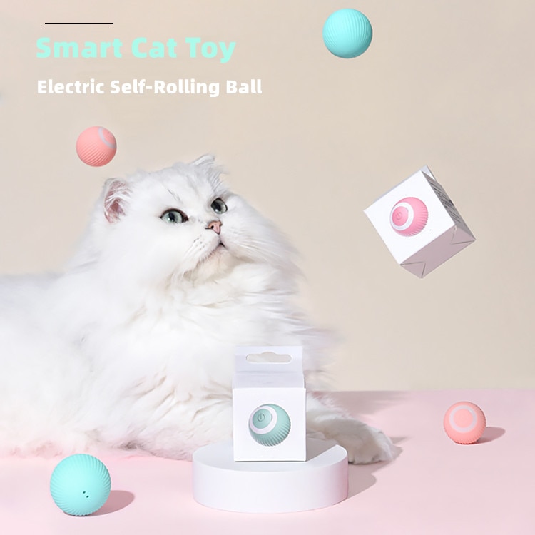 come4buy.com-Jouets électriques pour boules de chat à roulement automatique intelligent