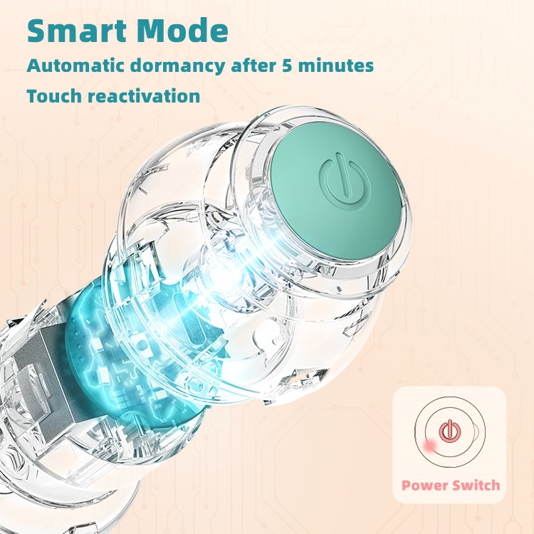 come4buy.com-Elektrikli Pişik Topu Oyuncaqları Avtomatik Rolling Smart